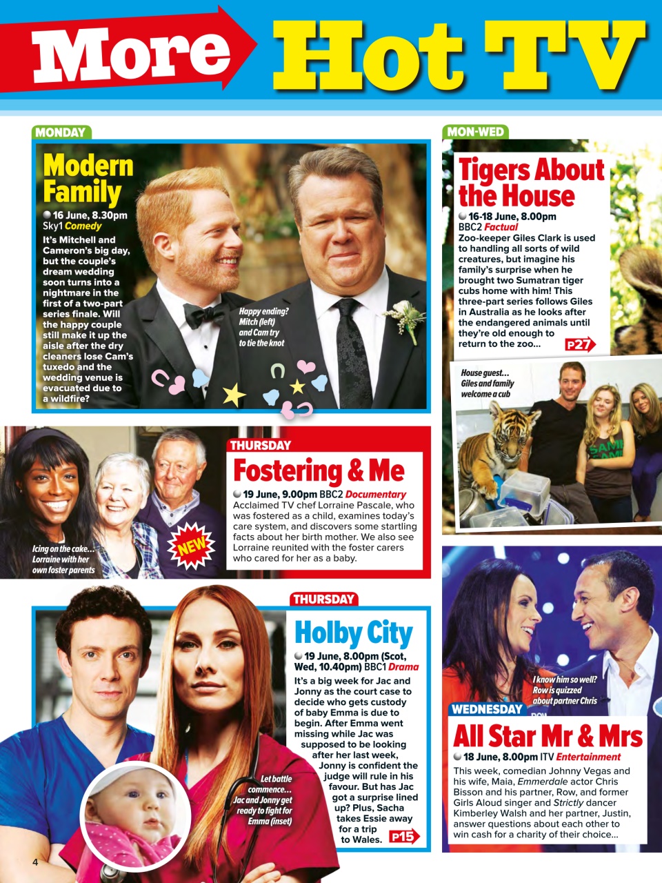What's on TV Preview Pages