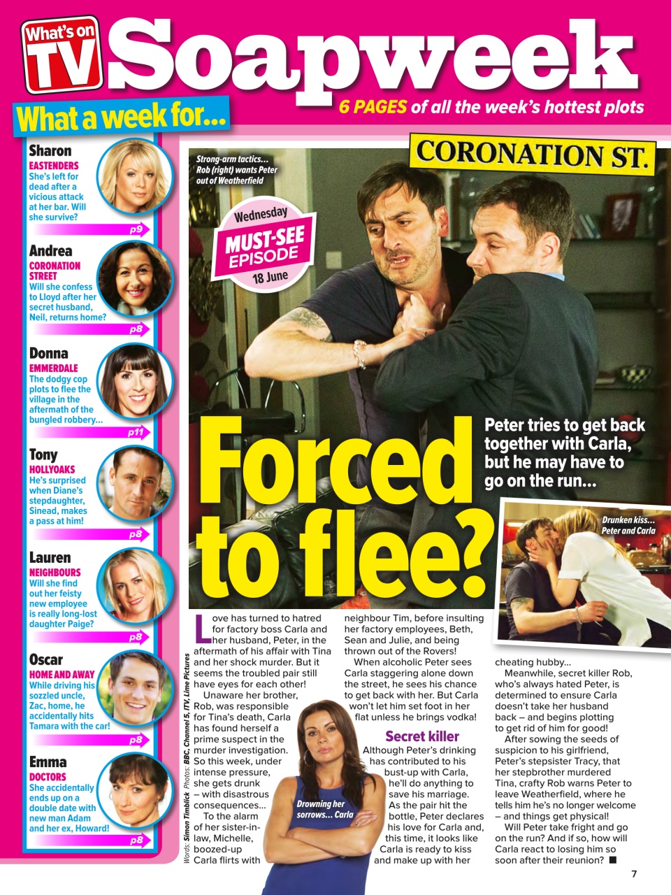 What's on TV Preview Pages