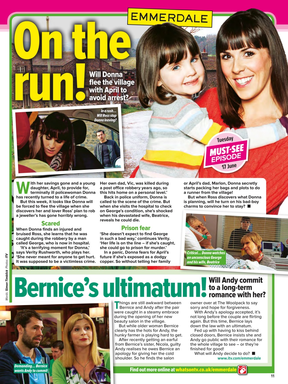 What's on TV Preview Pages