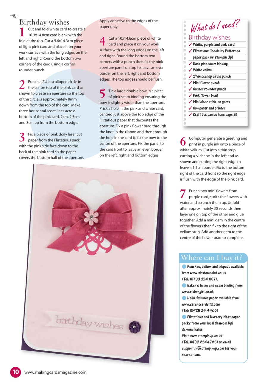 Making Cards & Papercraft Preview Pages