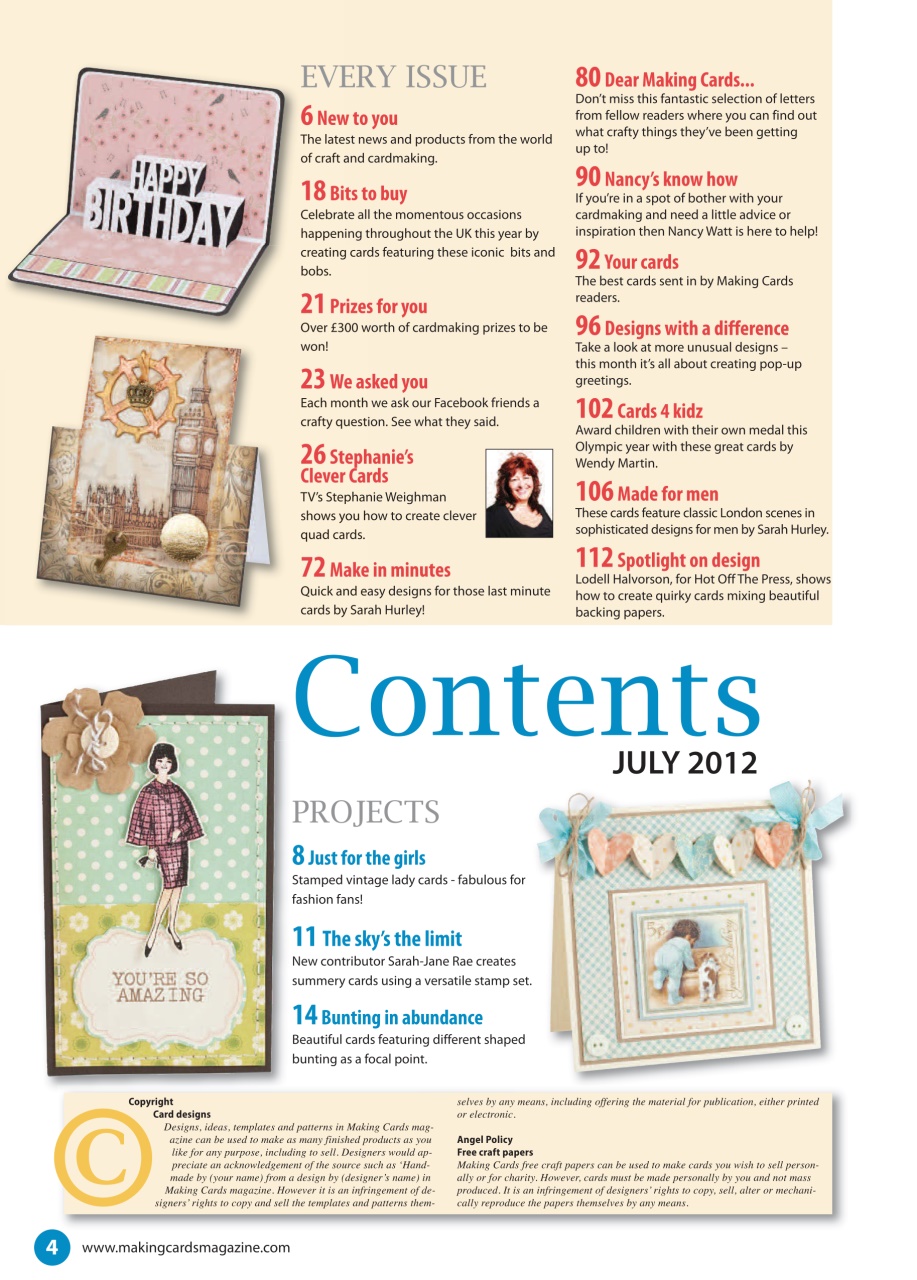 Making Cards & Papercraft Preview Pages