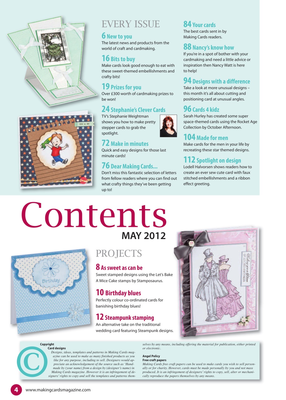 Making Cards & Papercraft Preview Pages