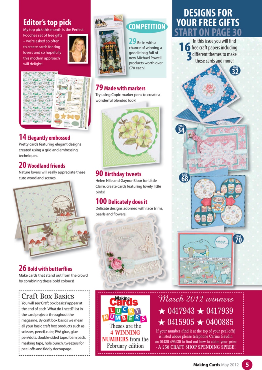 Making Cards & Papercraft Preview Pages