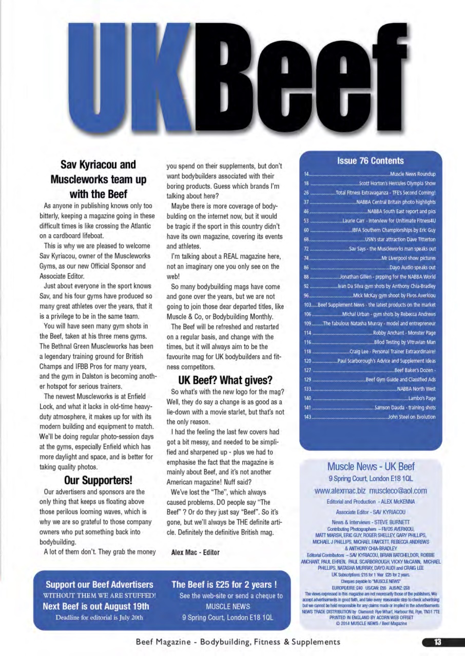 UK Beef Magazine Preview Pages