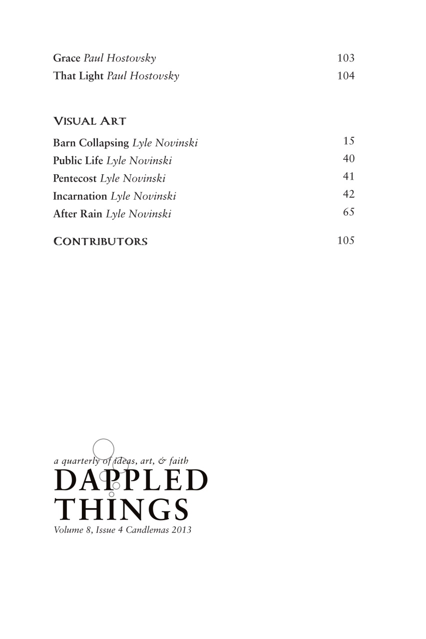 Dappled Things Preview Pages