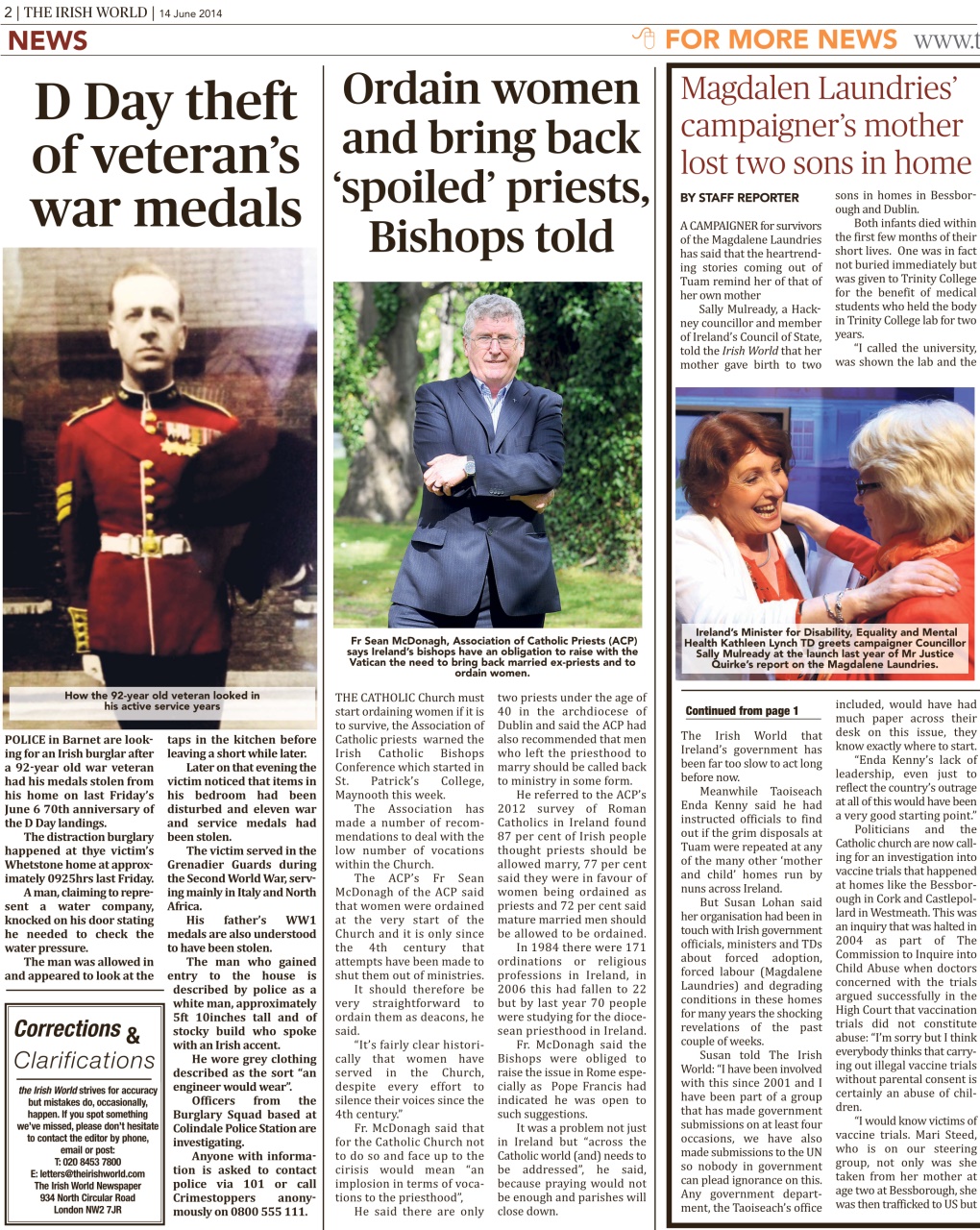 Irish World Preview Pages