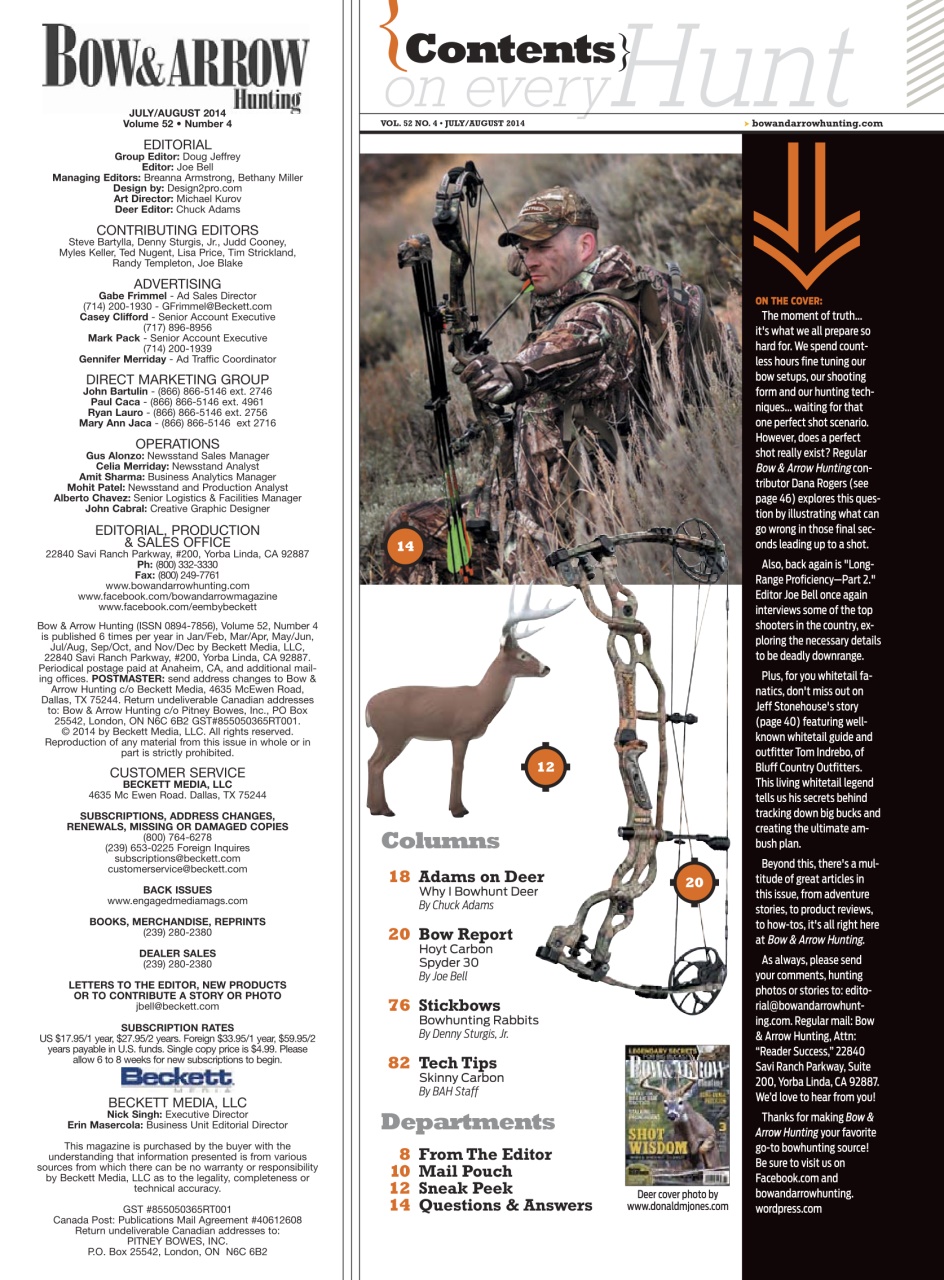 Bow & Arrow Hunting Preview Pages