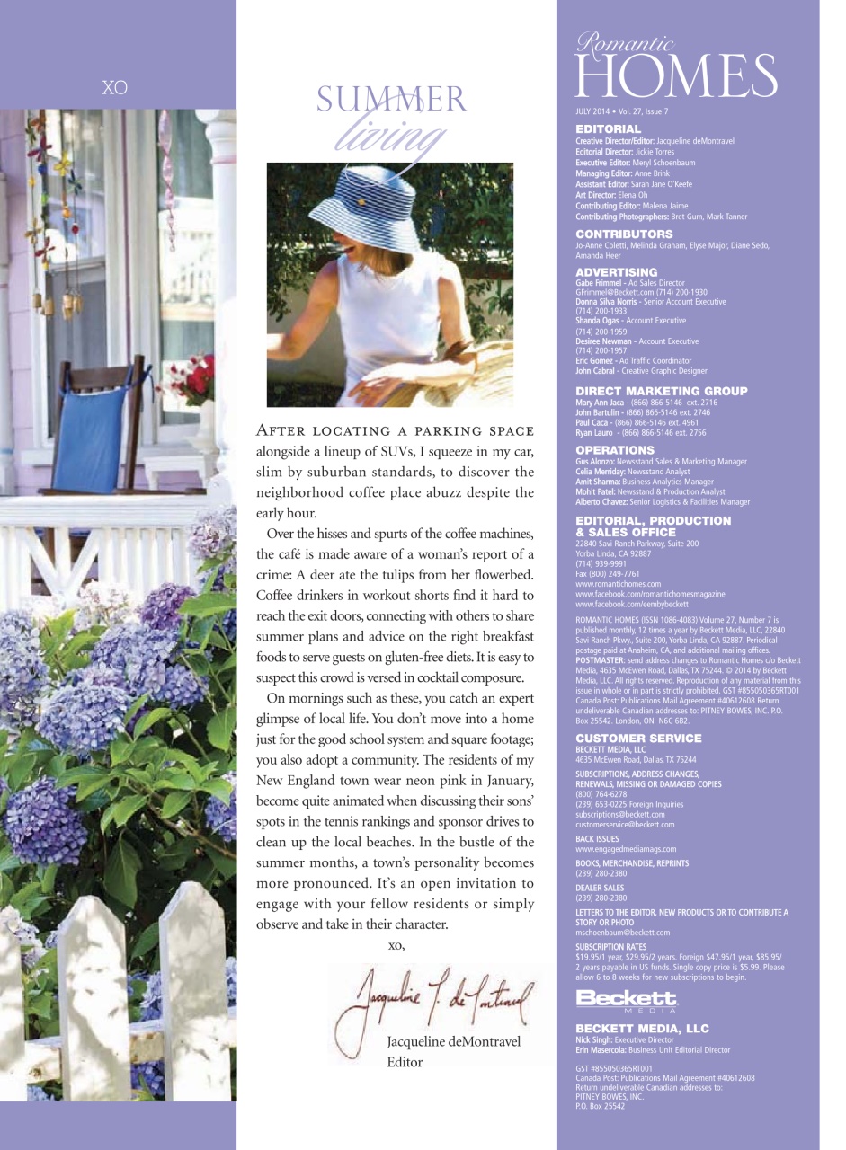 Romantic Homes Preview Pages