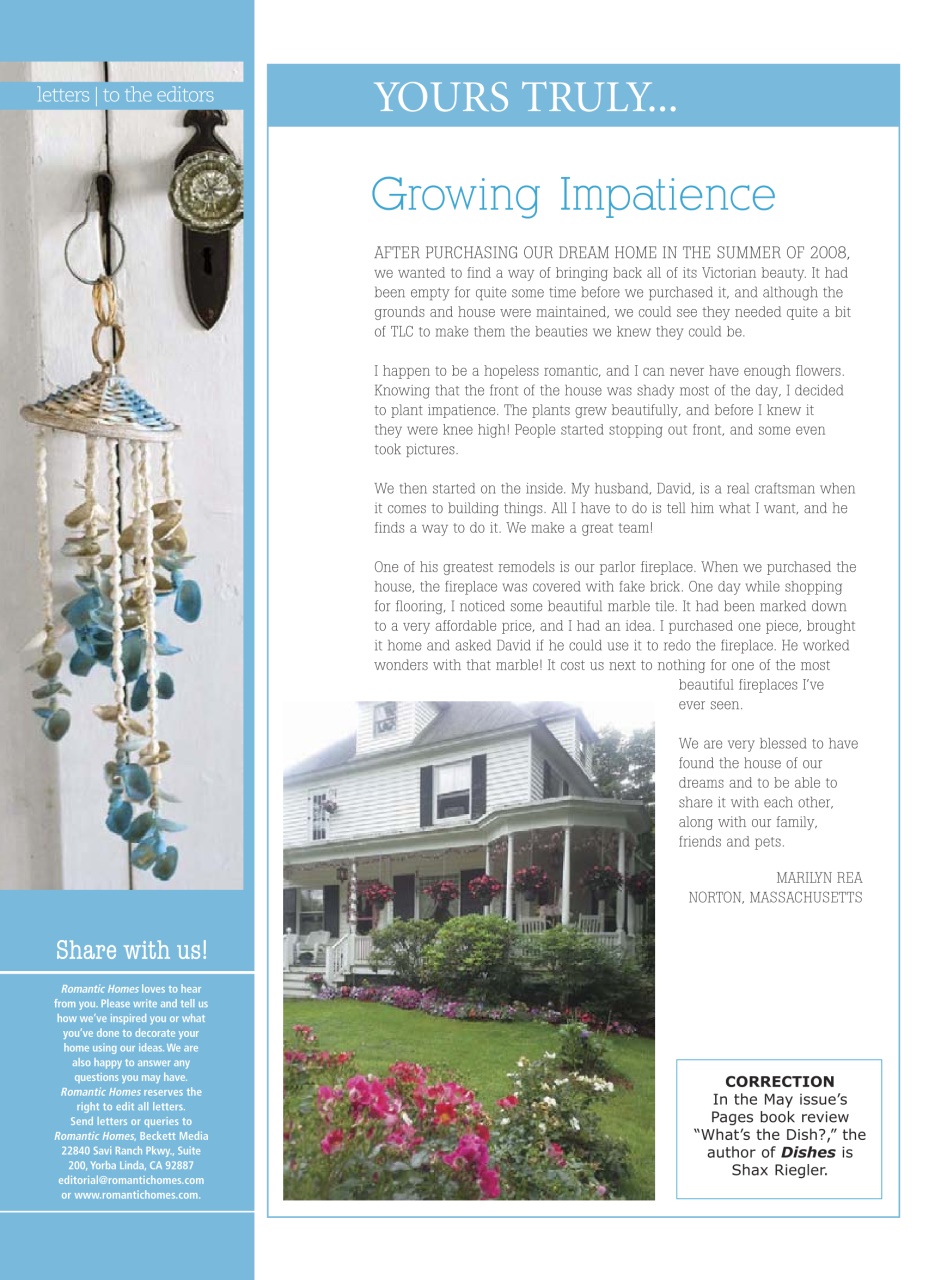 Romantic Homes Preview Pages