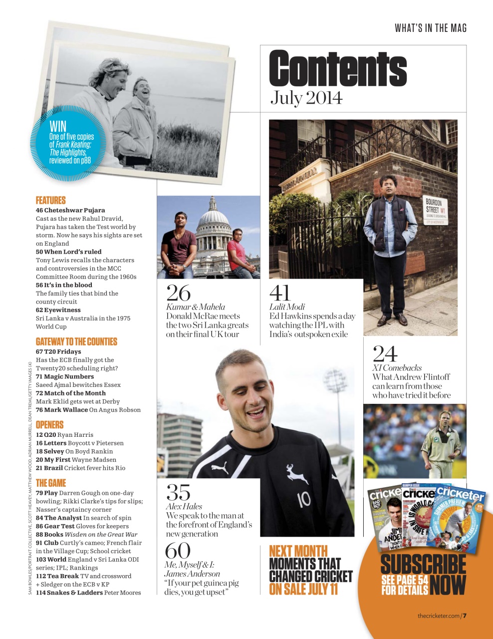 The Cricketer Magazine Preview Pages