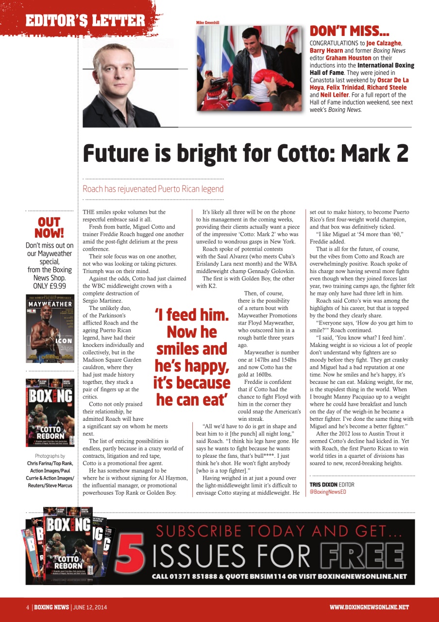 Boxing News Preview Pages