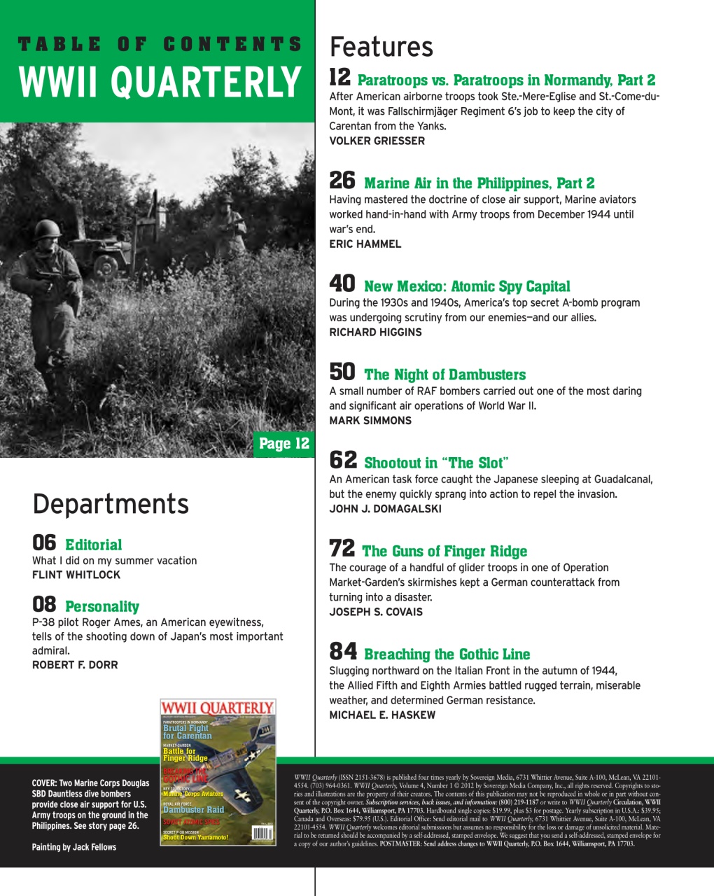 WWII Quarterly Preview Pages