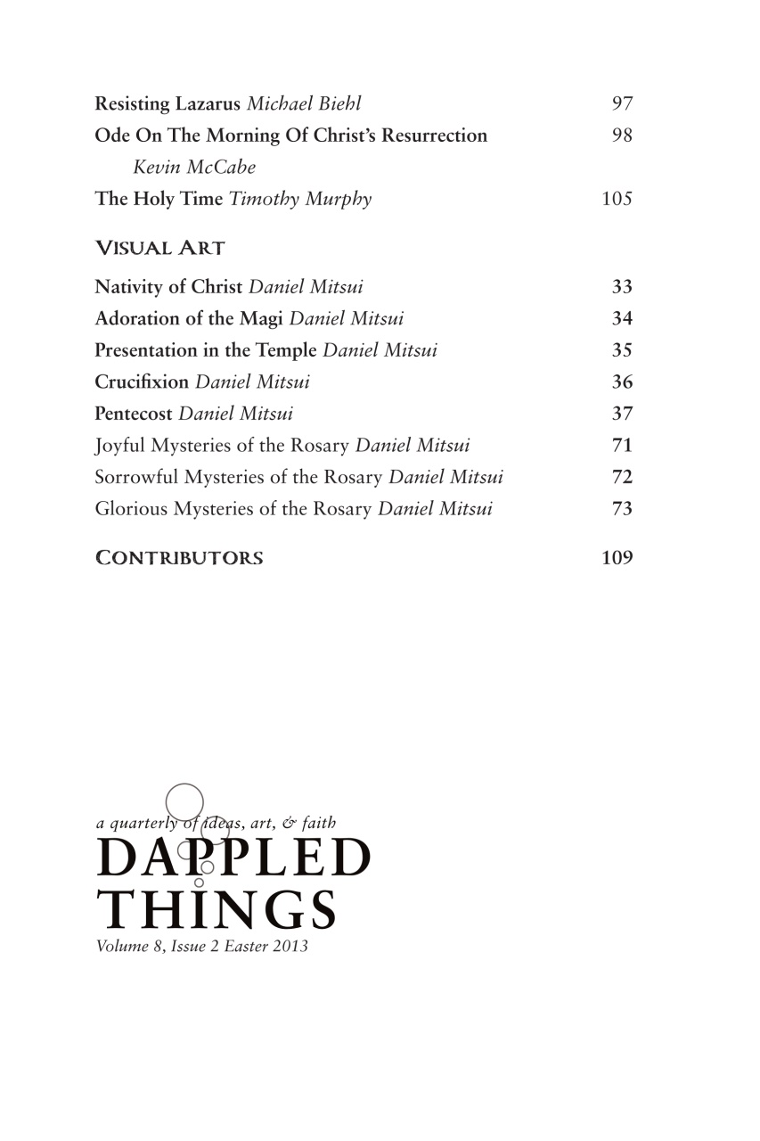 Dappled Things Preview Pages