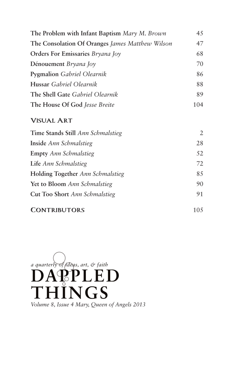 Dappled Things Preview Pages