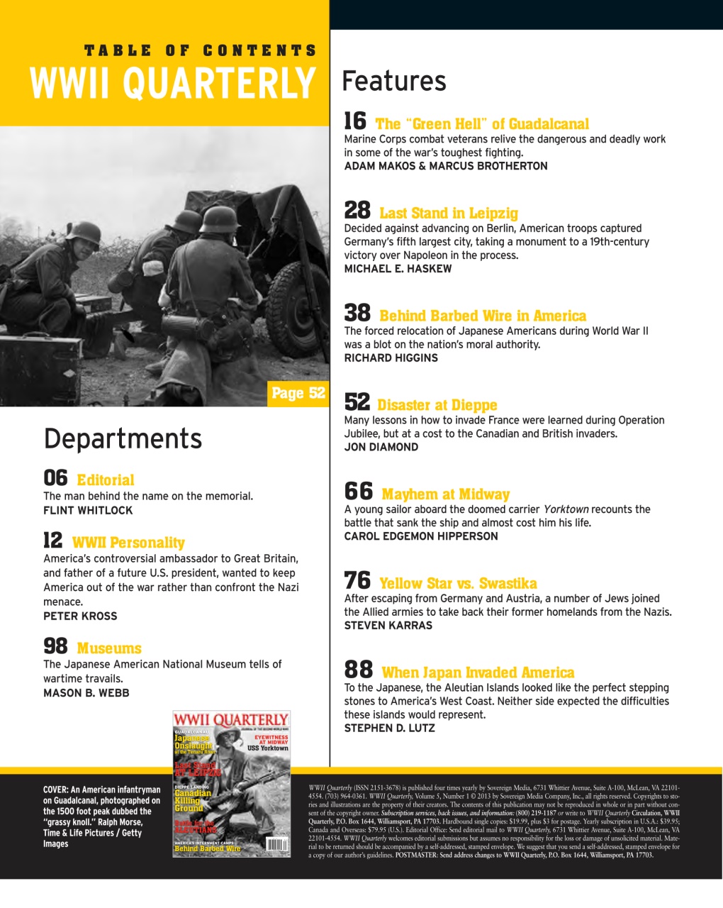 WWII Quarterly Preview Pages