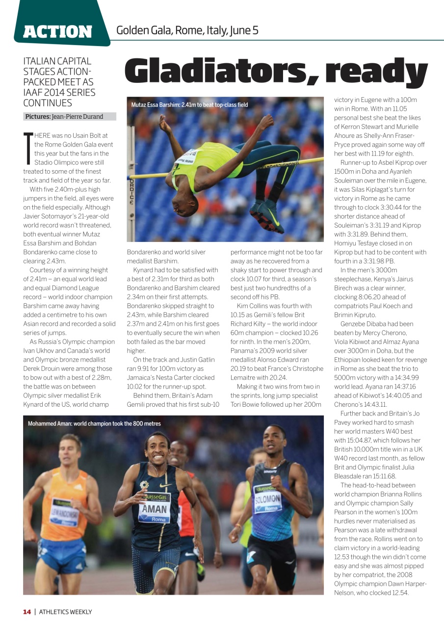 AW – Athletics Weekly Magazine Preview Pages
