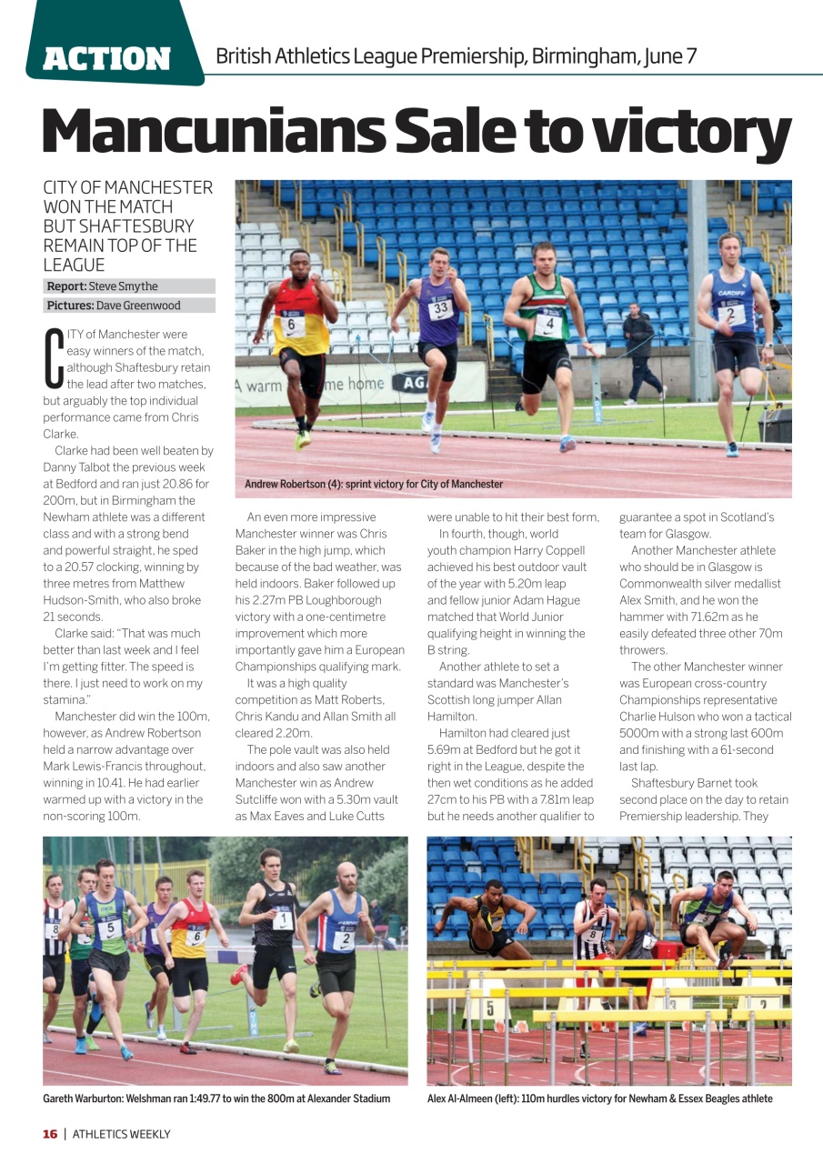 AW – Athletics Weekly Magazine Preview Pages