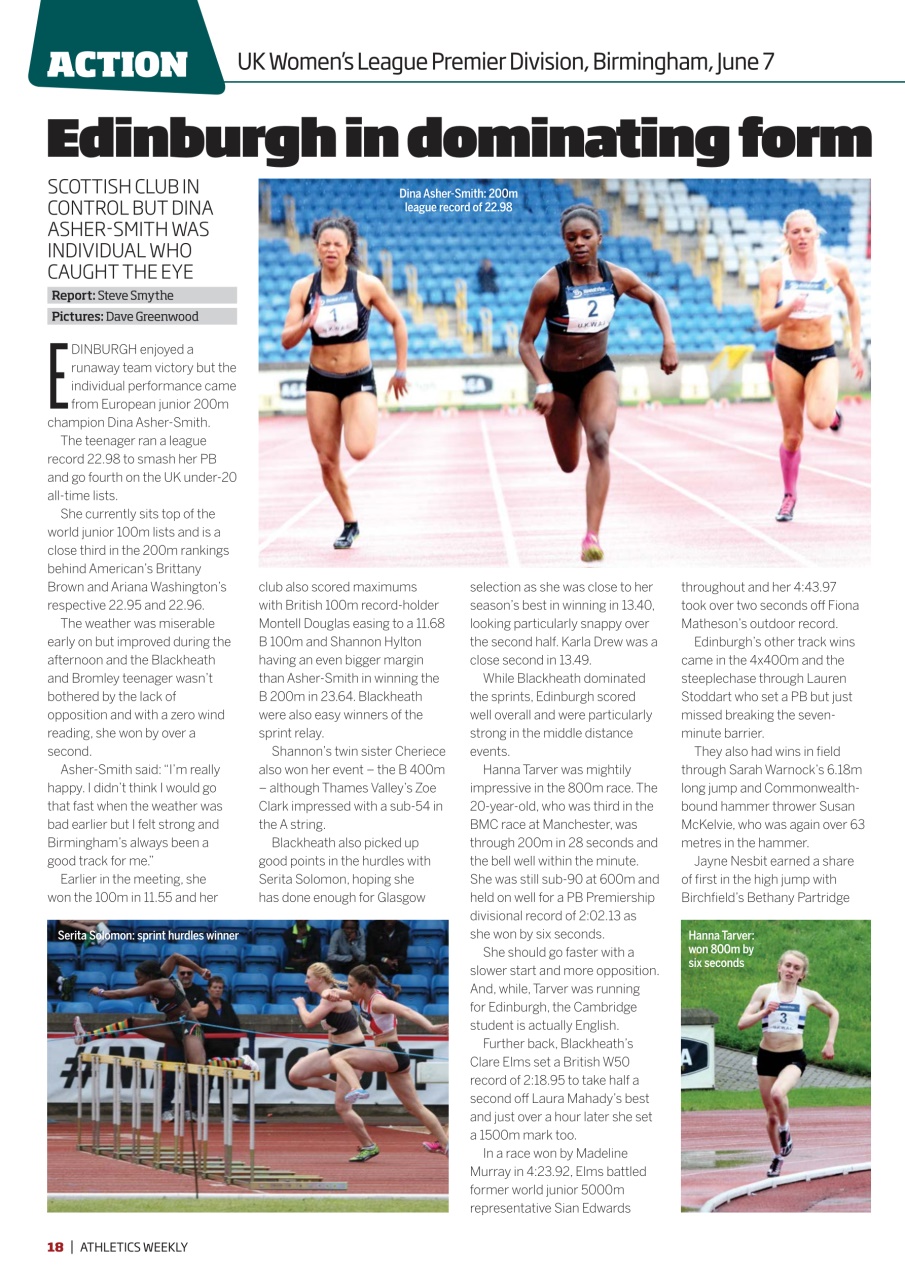 AW – Athletics Weekly Magazine Preview Pages