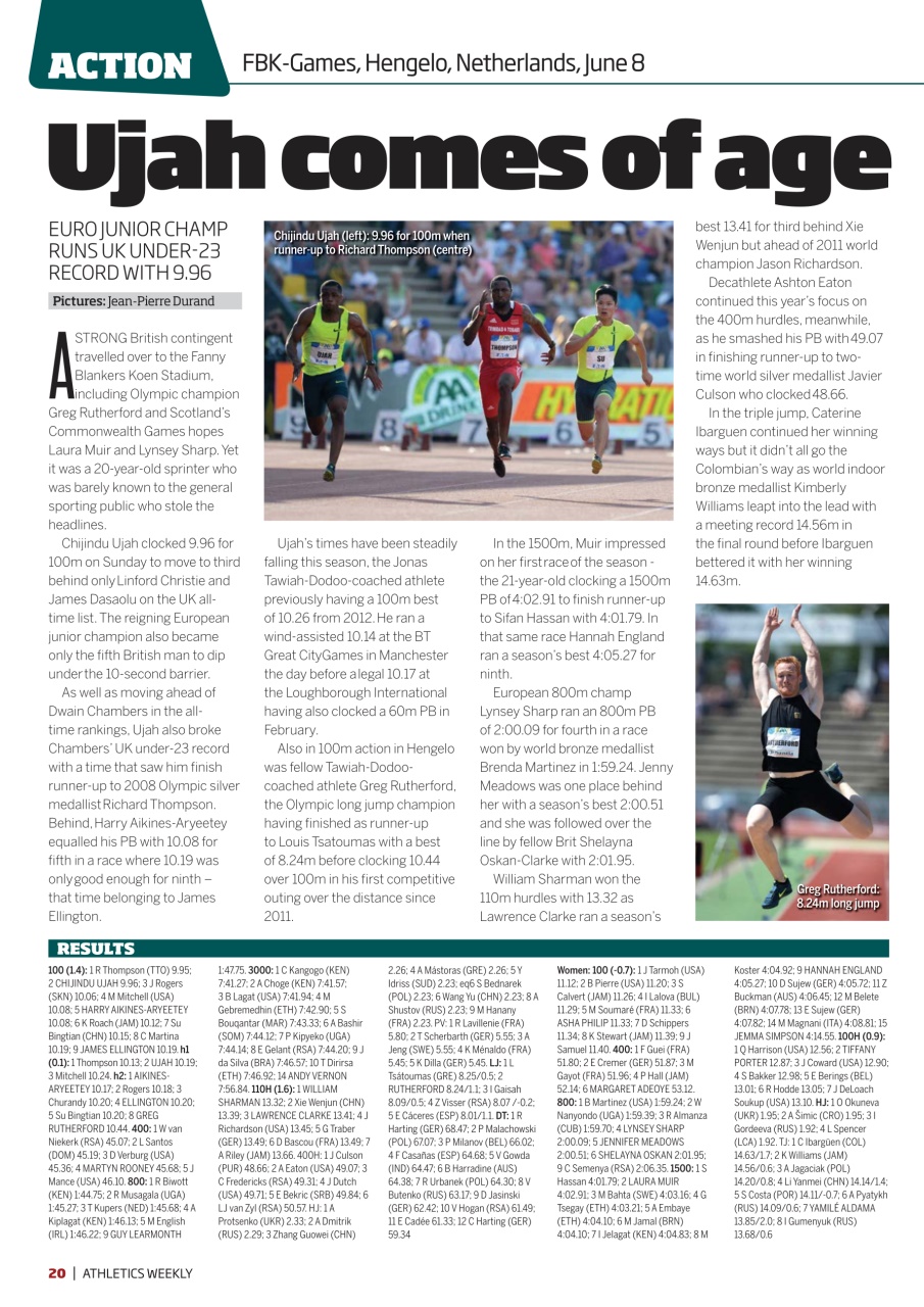 AW – Athletics Weekly Magazine Preview Pages