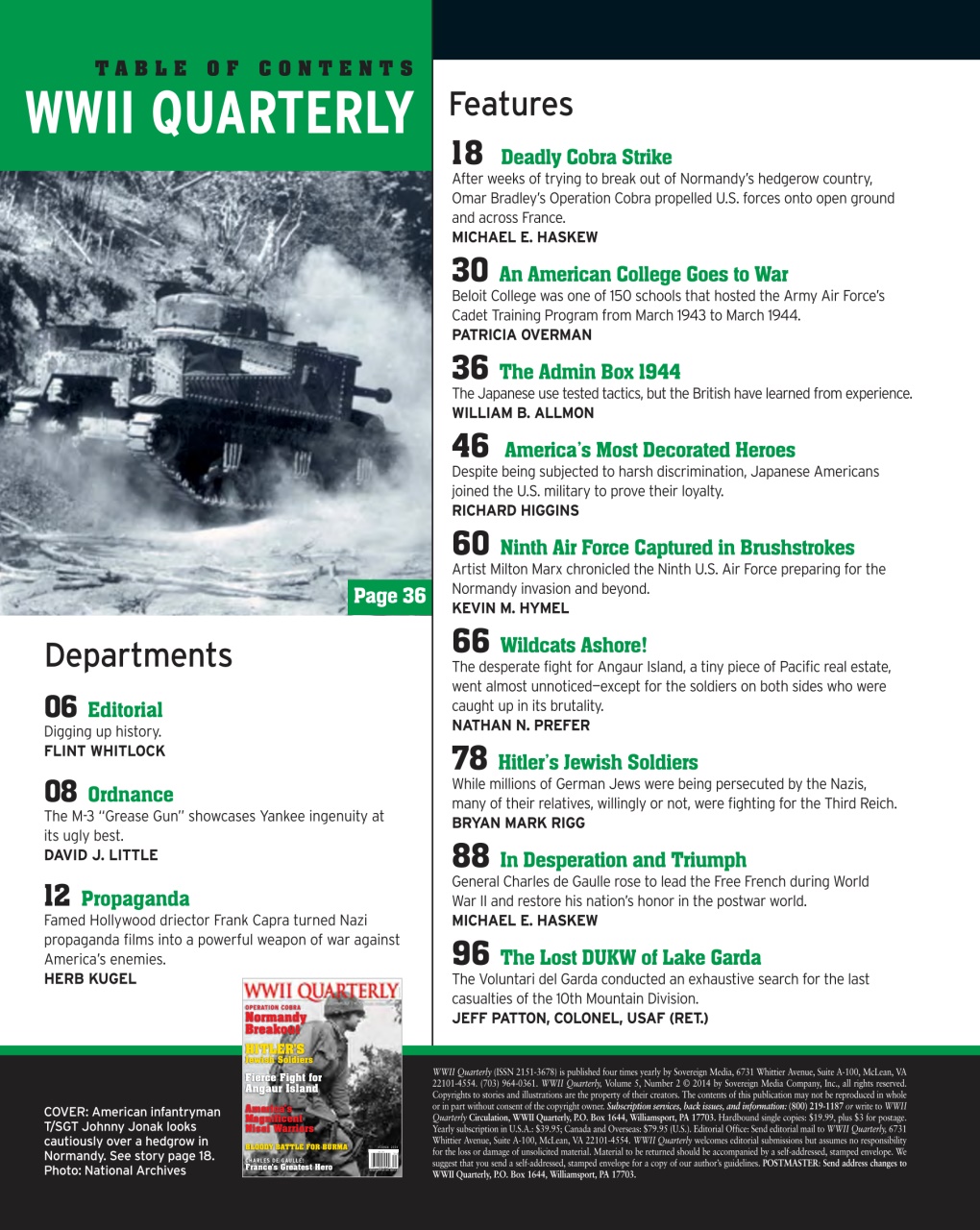 WWII Quarterly Preview Pages