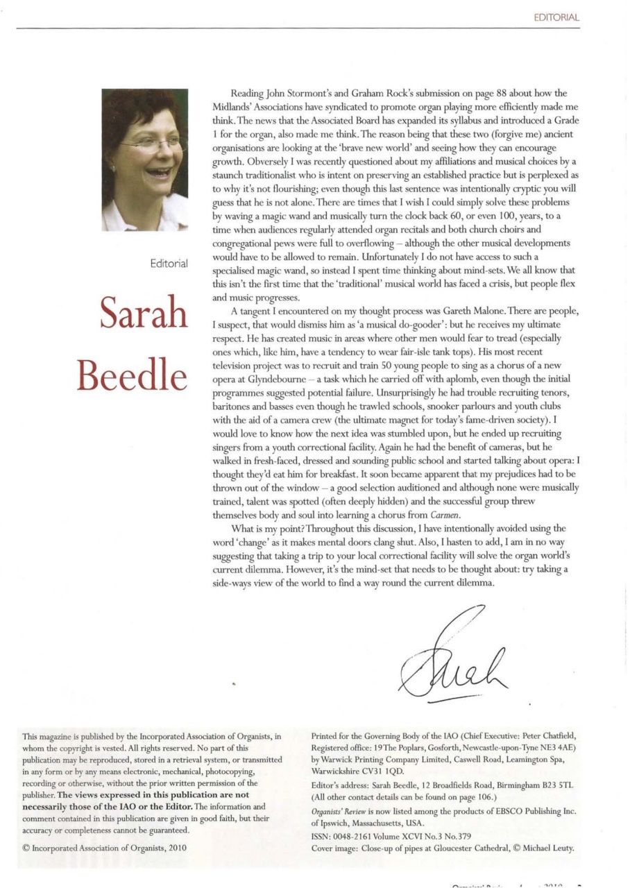 Organists' Review Preview Pages