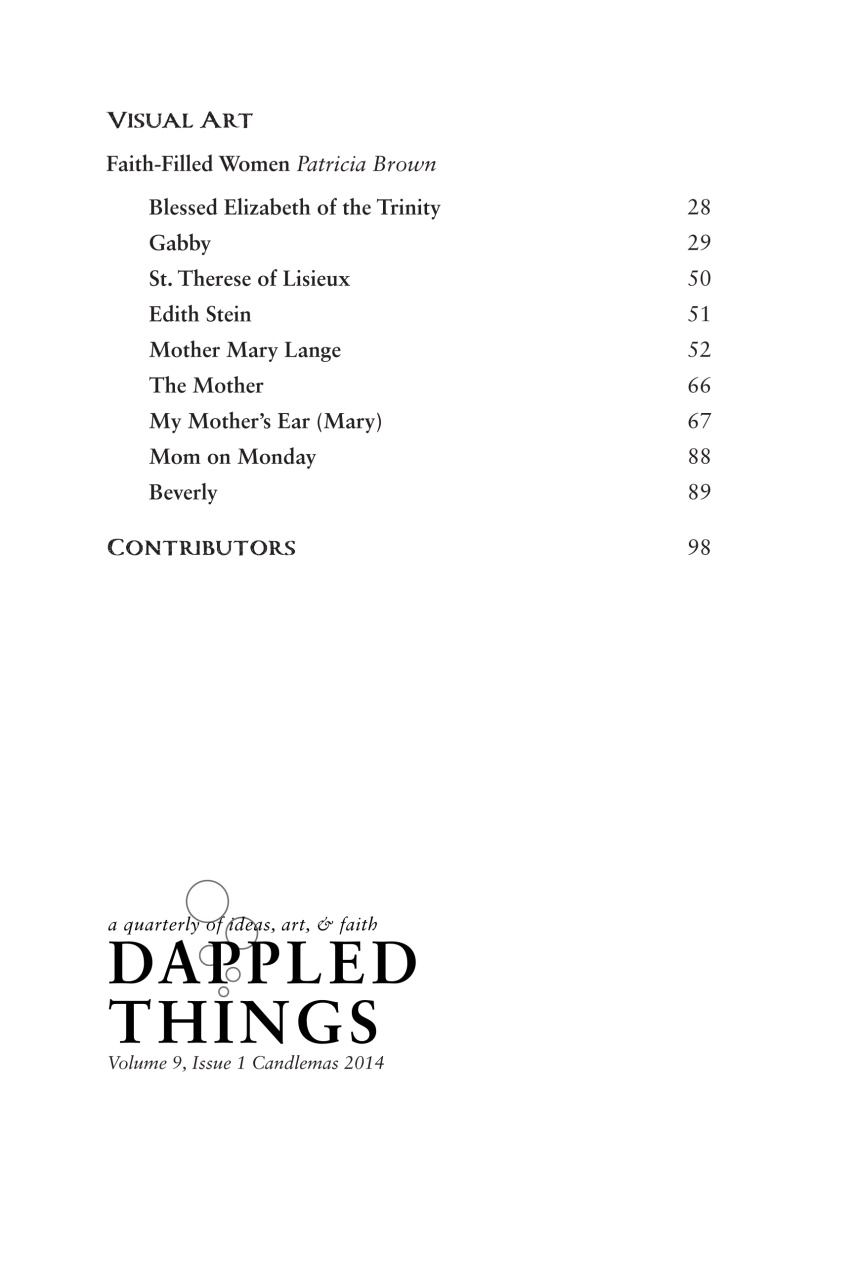 Dappled Things Preview Pages