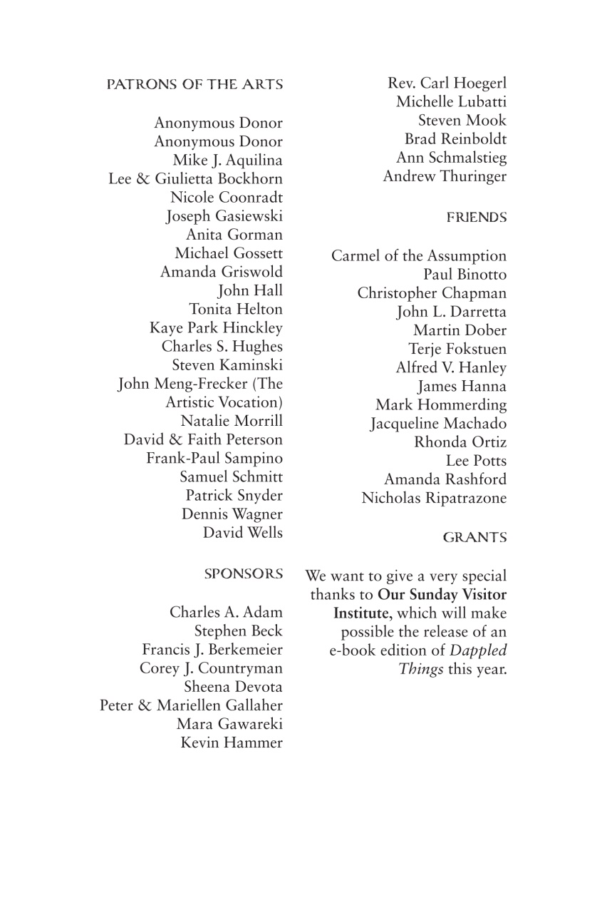 Dappled Things Preview Pages