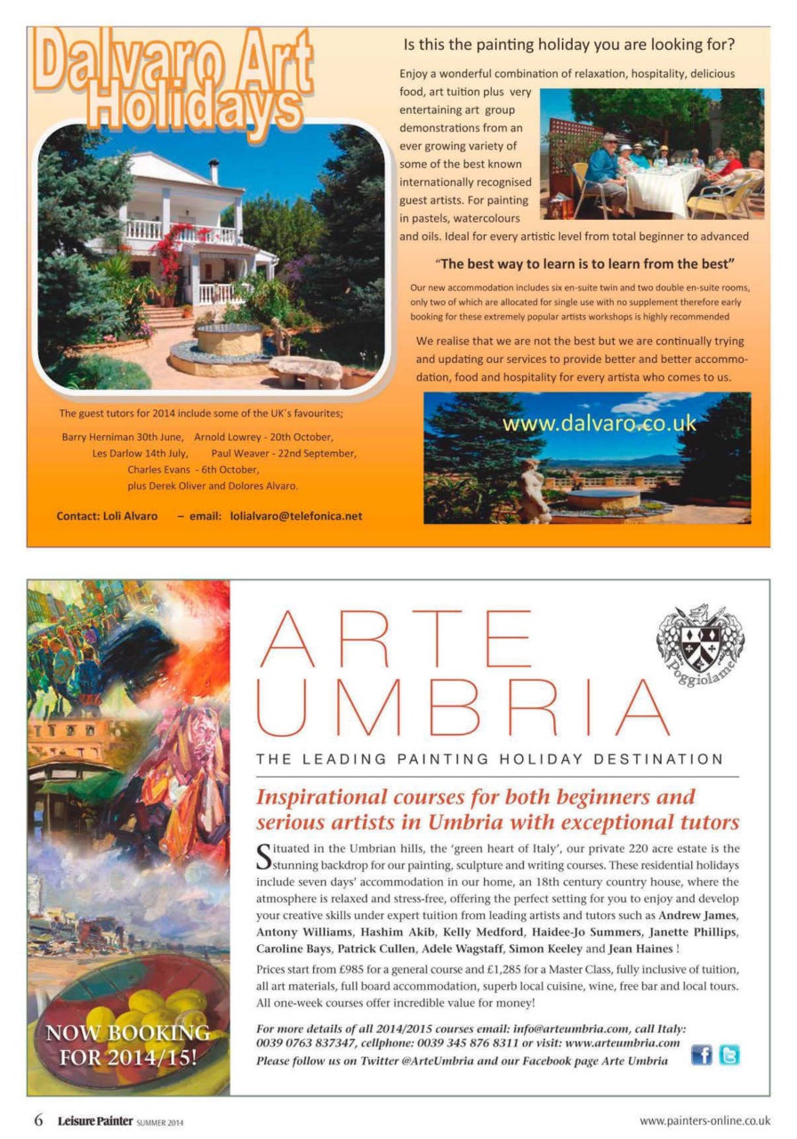 Leisure Painter & The Artist Preview Pages