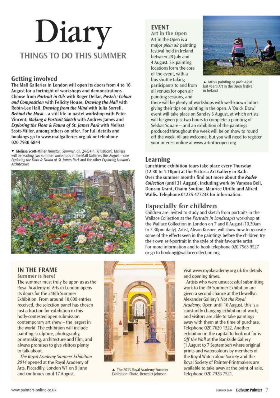 Leisure Painter & The Artist Preview Pages