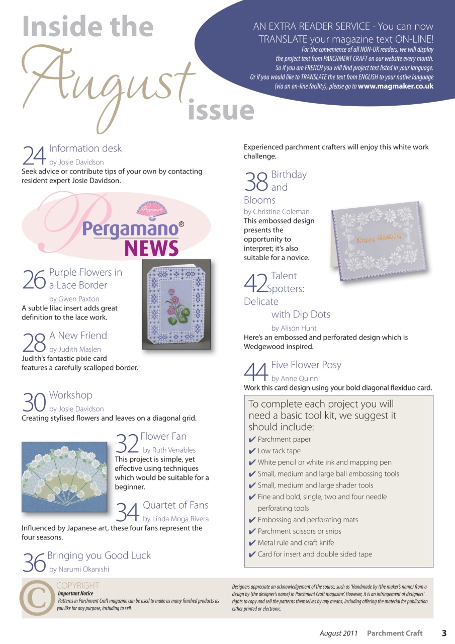 Parchment Craft Preview Pages