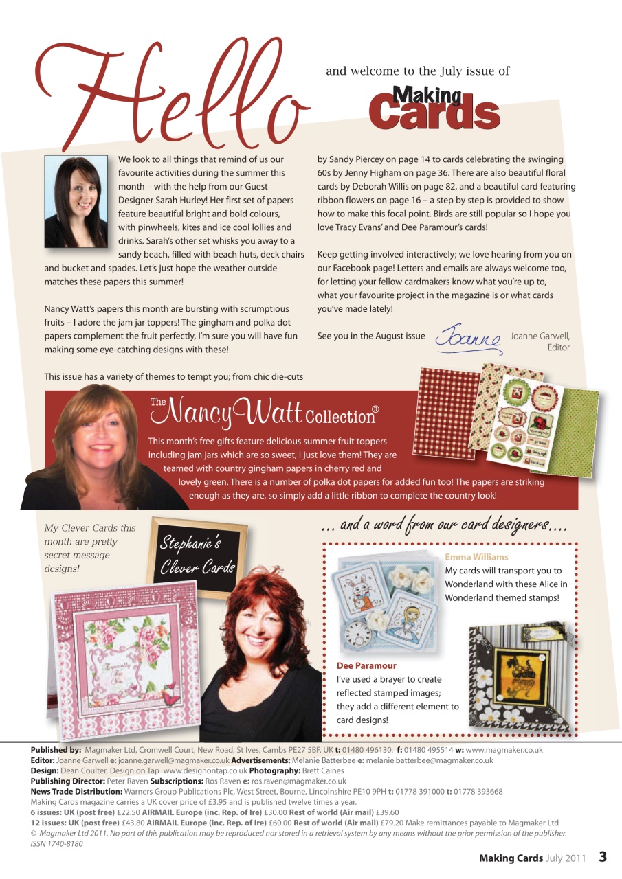 Making Cards & Papercraft Preview Pages