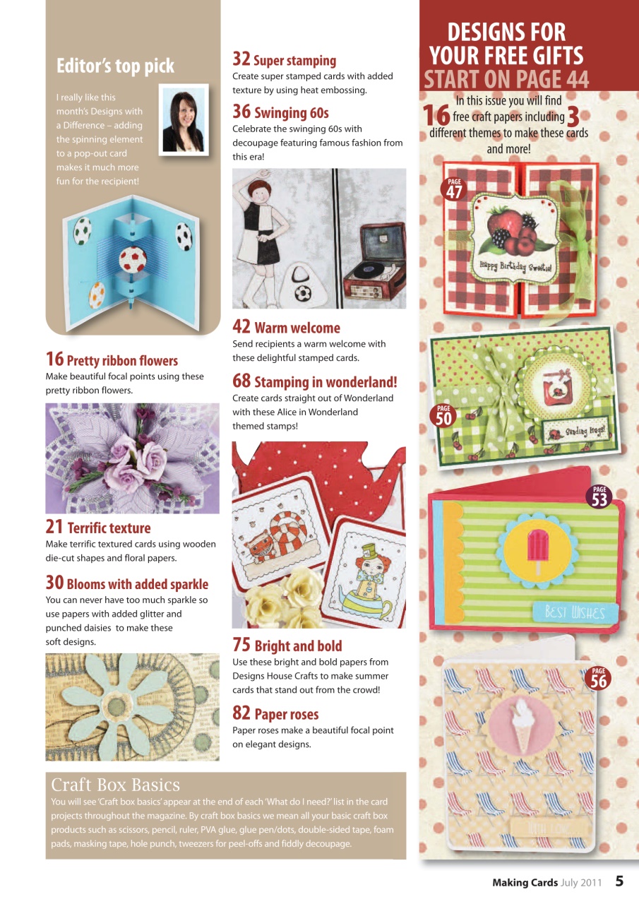 Making Cards & Papercraft Preview Pages