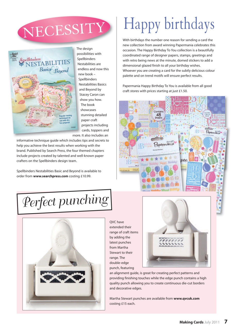 Making Cards & Papercraft Preview Pages