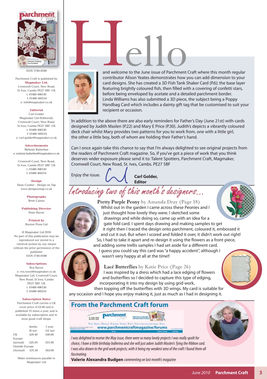 Parchment Craft Preview Pages