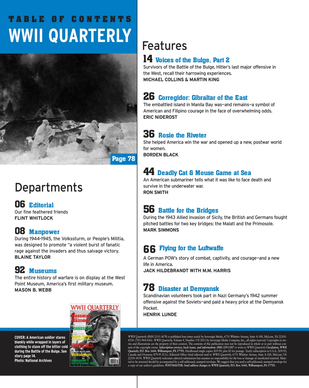 WWII Quarterly Preview Pages