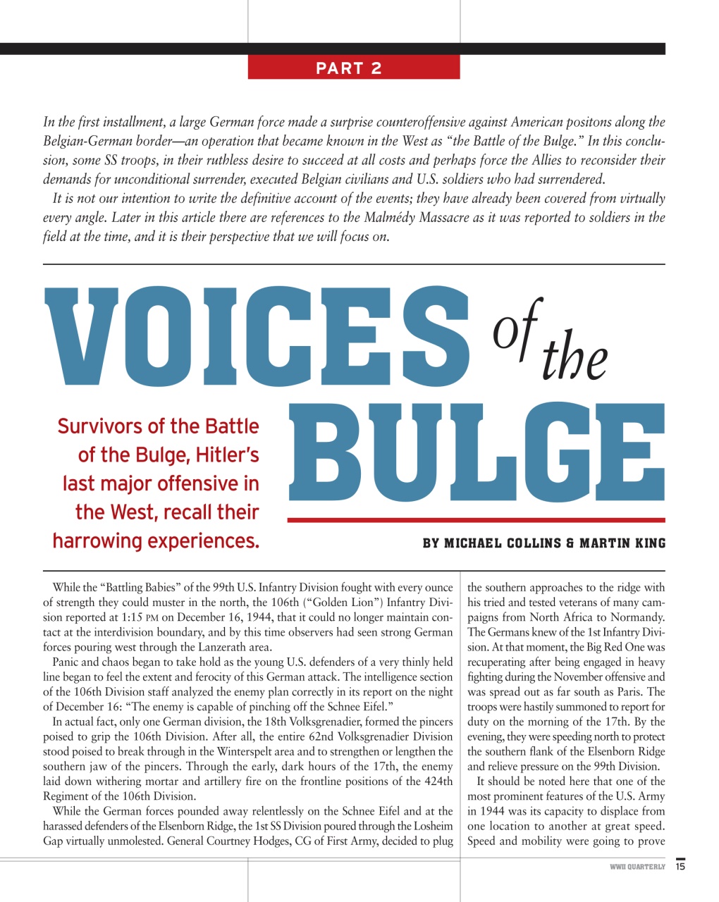 WWII Quarterly Preview Pages