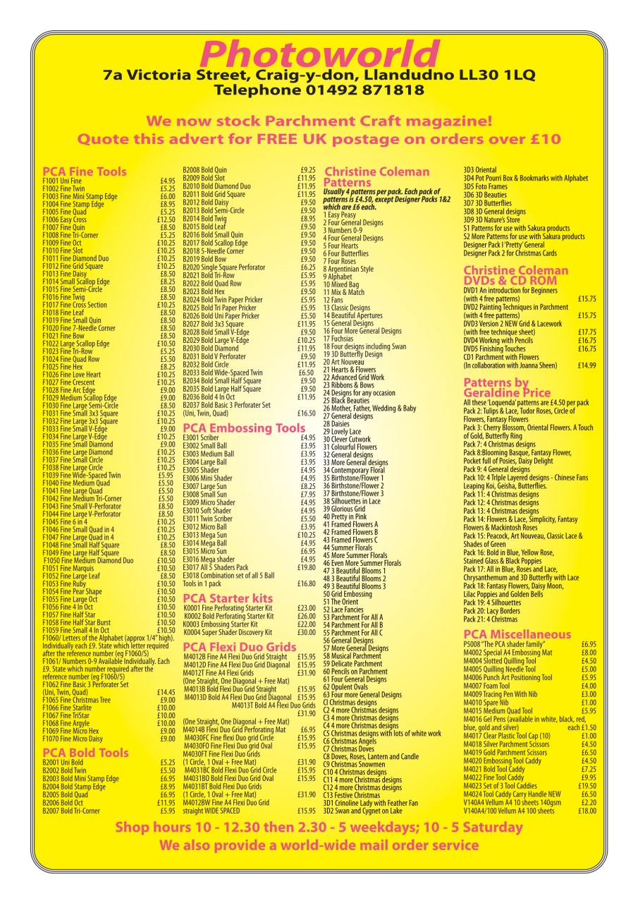 Parchment Craft Preview Pages