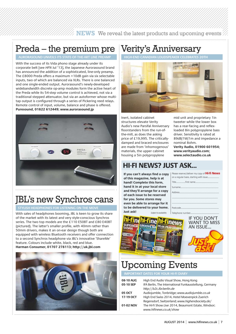 Hi-Fi News Preview Pages