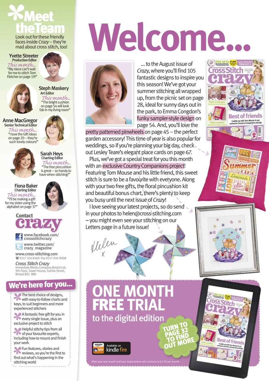 Cross Stitch Crazy Preview Pages