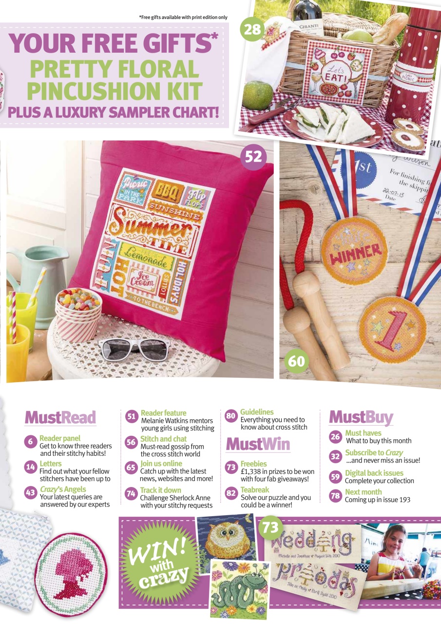 Cross Stitch Crazy Preview Pages