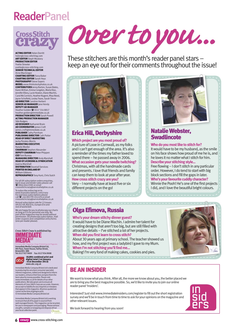 Cross Stitch Crazy Preview Pages