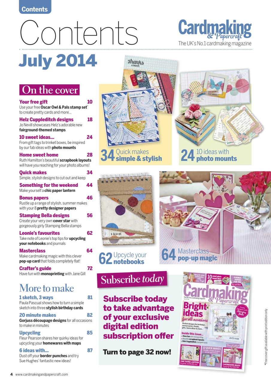 Cardmaking & Papercraft Preview Pages