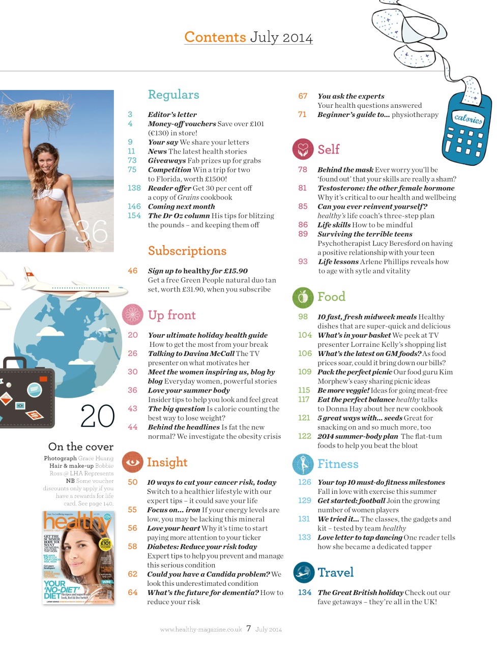 Healthy Magazine Preview Pages