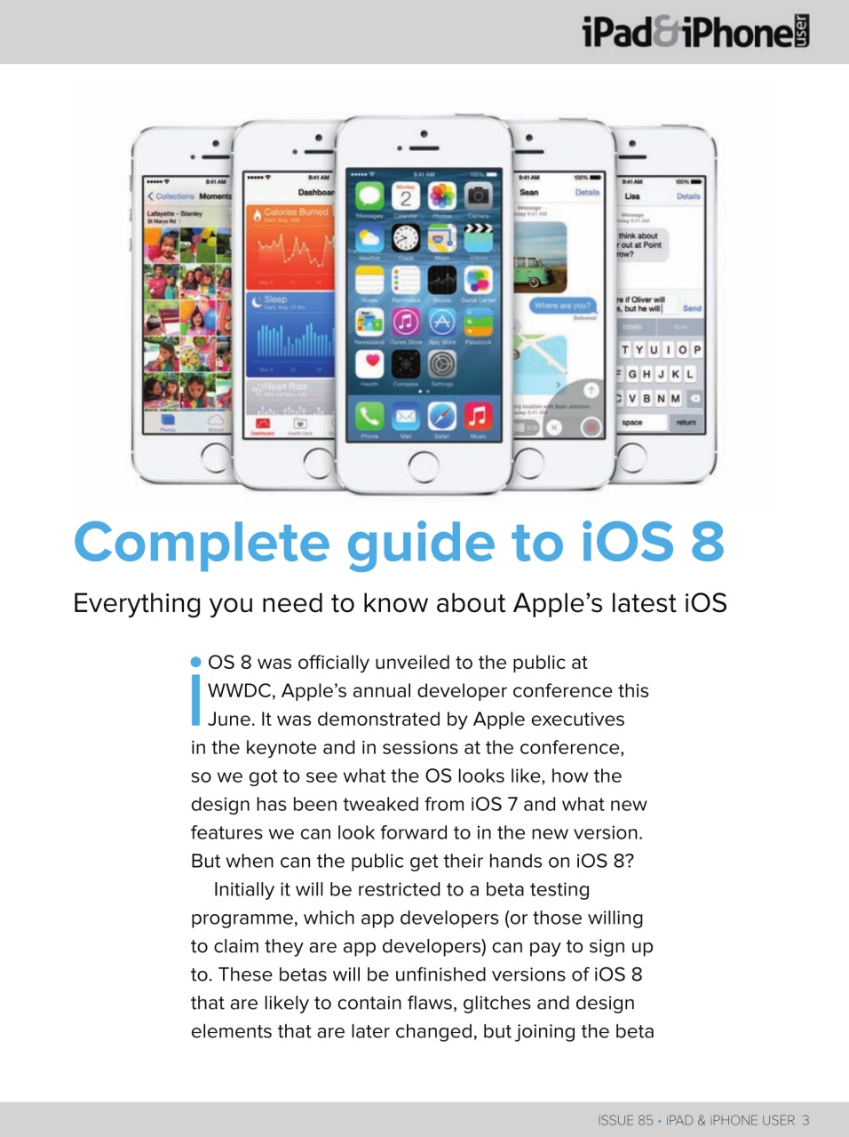iPad and iPhone User Preview Pages