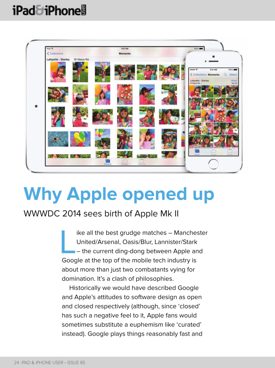 iPad and iPhone User Preview Pages