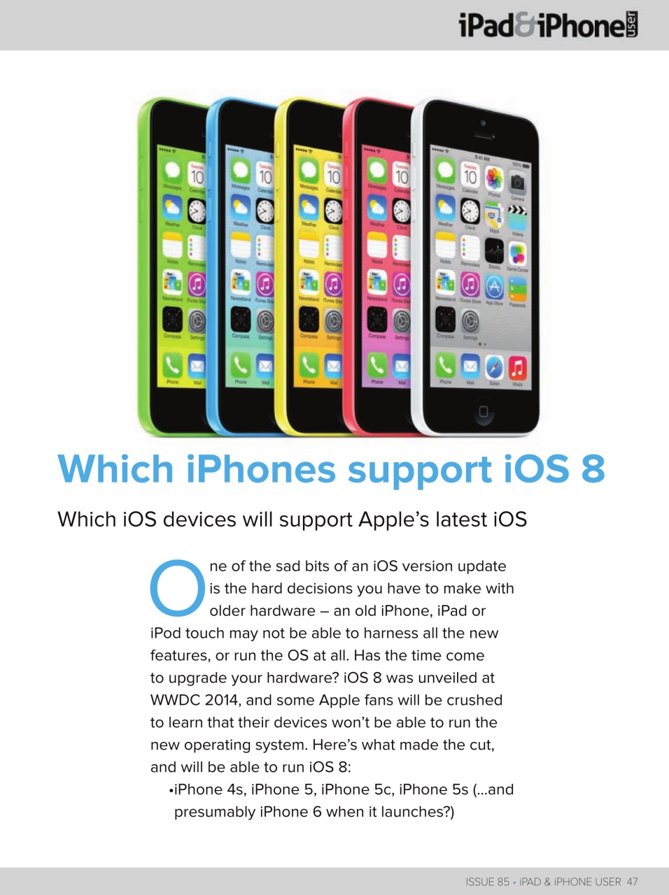 iPad and iPhone User Preview Pages