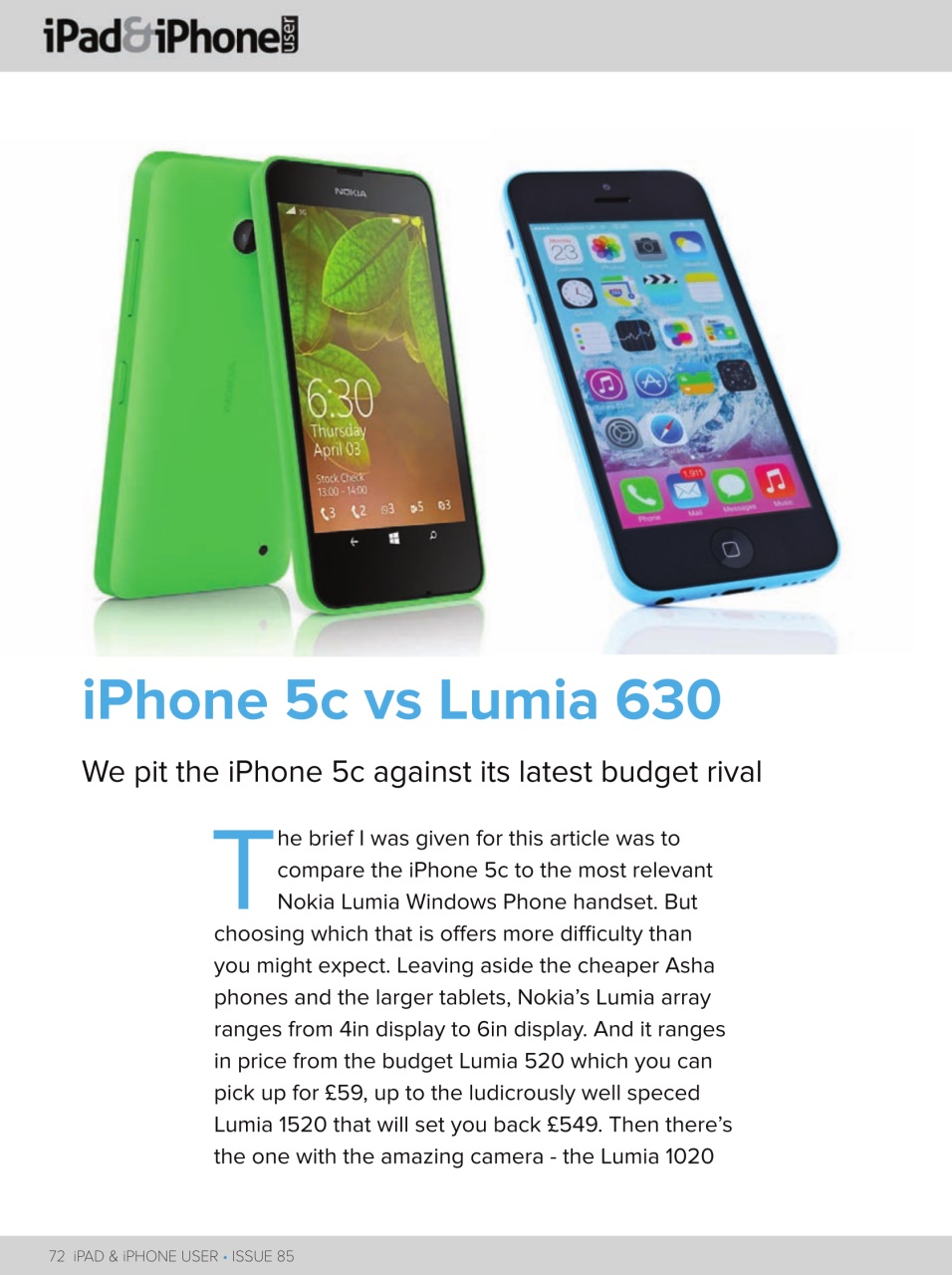 iPad and iPhone User Preview Pages