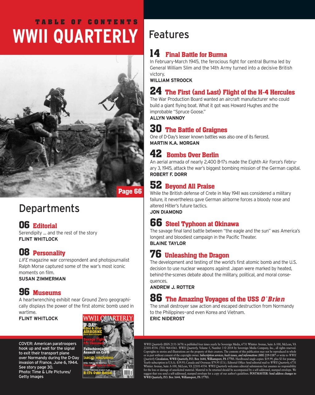 WWII Quarterly Preview Pages