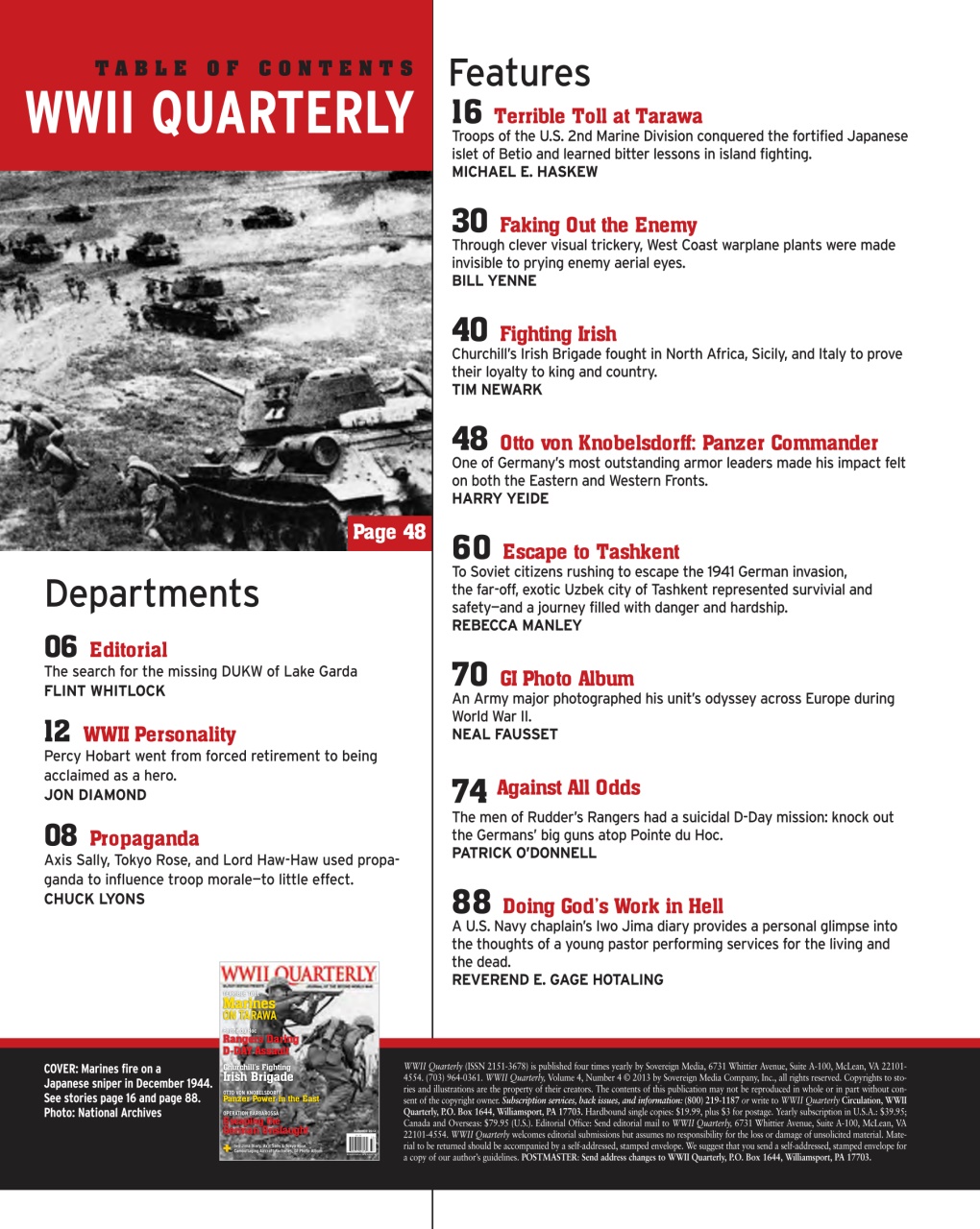 WWII Quarterly Preview Pages