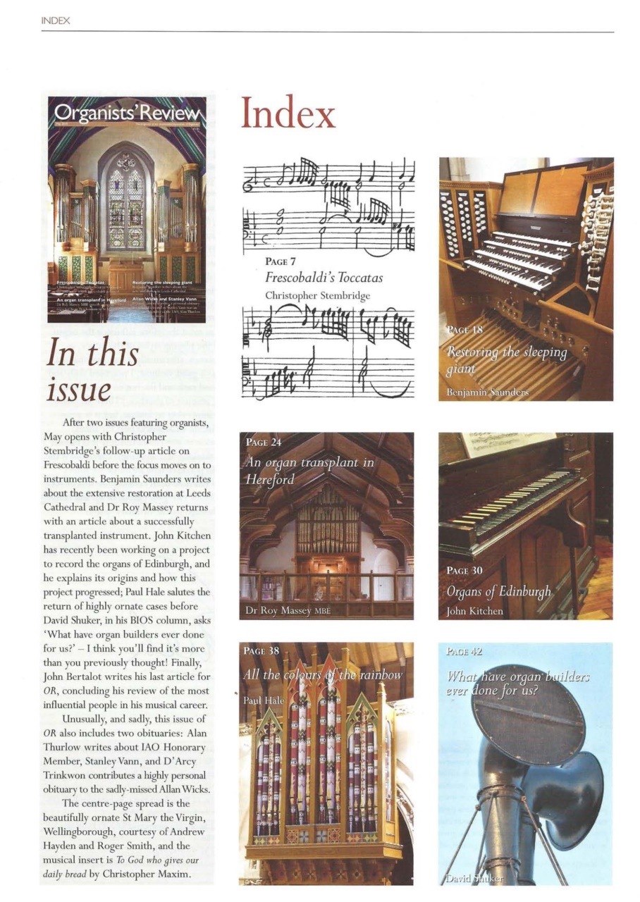 Organists' Review Preview Pages